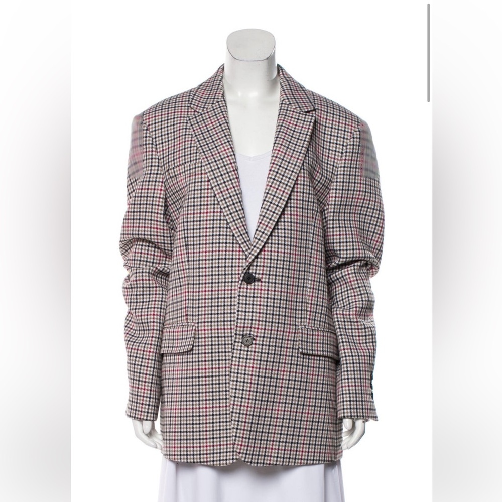 Marcelo Burlon County of Milan Plaid Blazer - Red, Black, White